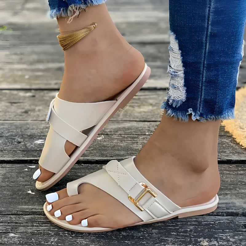 Women’s Buckle Slide Sandals