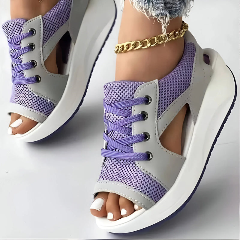 Casual Contrast Paneled Sneakers