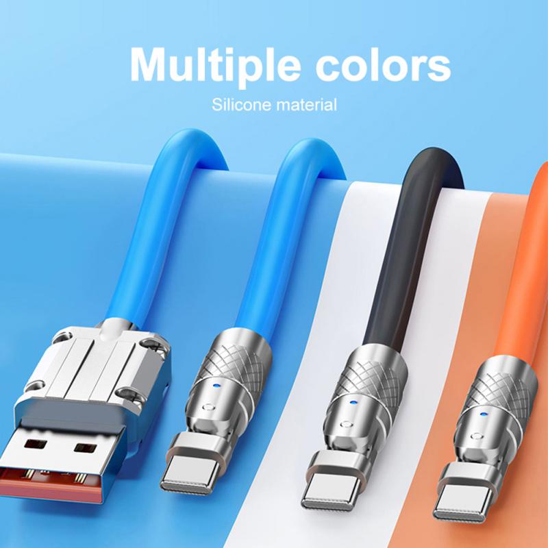 180° rotating fast charge cable