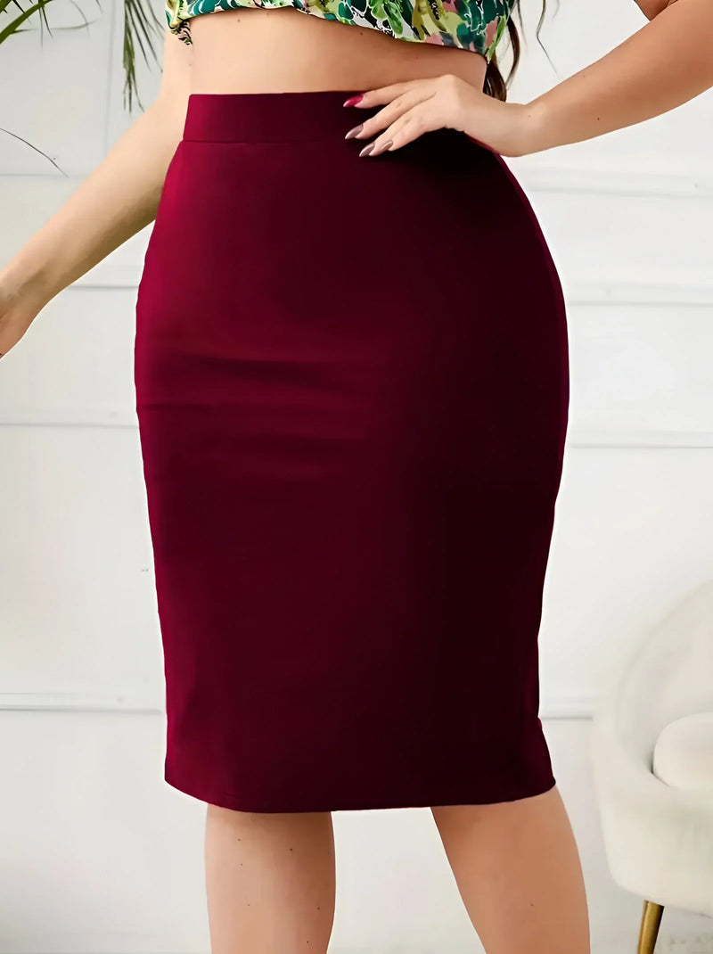 Women's Casual High-Waist Pleated Skirt