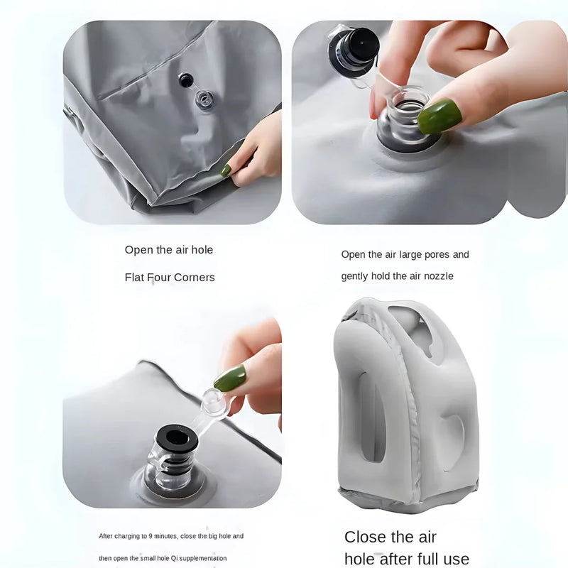 The Inflatable Travel Comfort Pillow