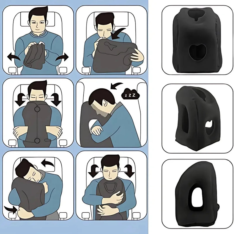 The Inflatable Travel Comfort Pillow