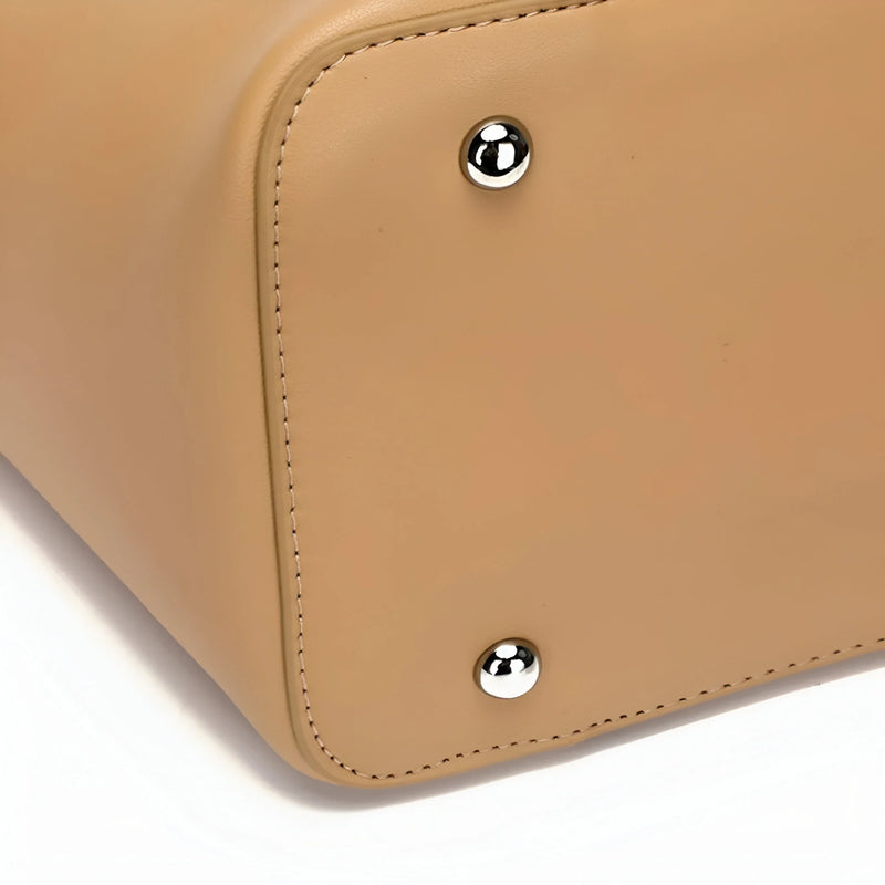 Women's Spacious Split Leather Tote Bag
