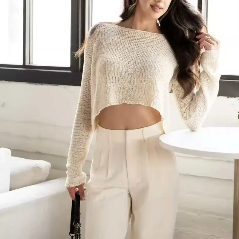 Women's high-waisted vintage zipper pants