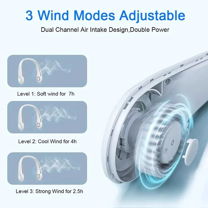 Portable Neck Fan – Stay Cool Anywhere