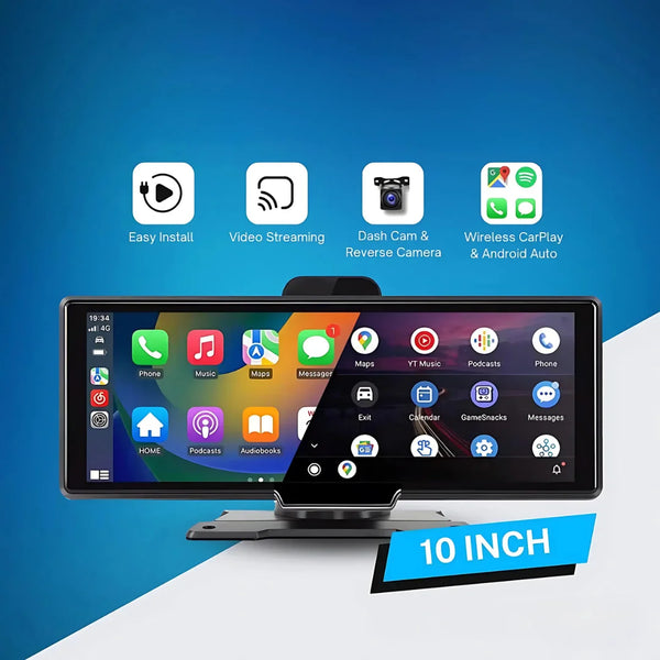4K Dash Cam with Wireless CarPlay