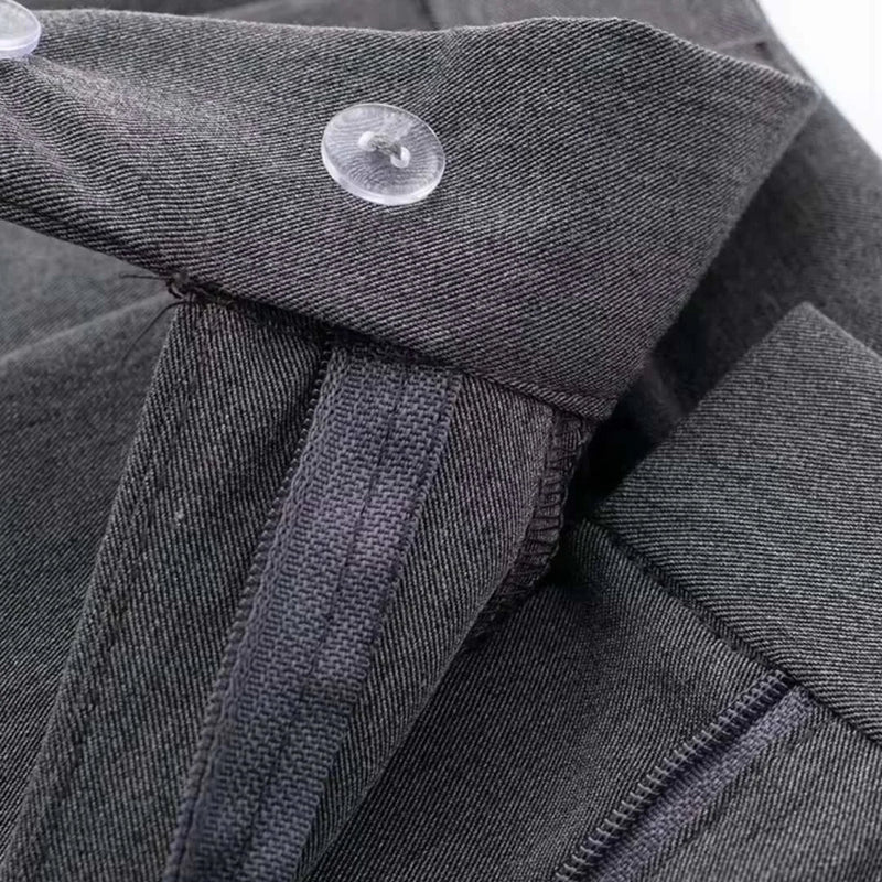 Women's high-waisted vintage zipper pants