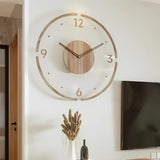 Nordic Silent Wooden Wall Clock