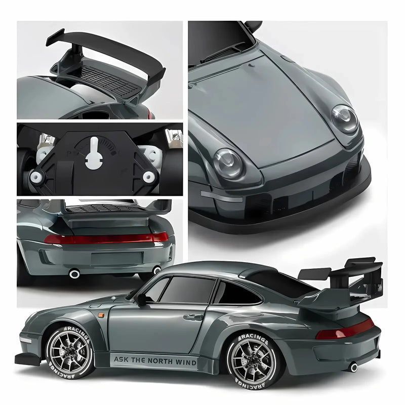 Retro Drift Master – 4WD RC Car with LED Lights