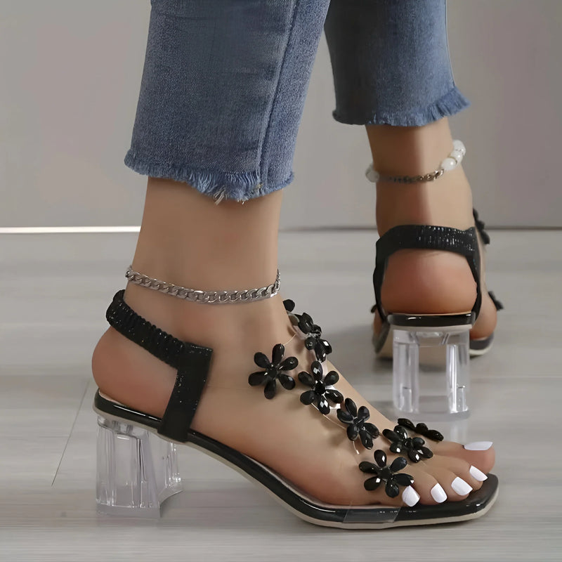 Bling Rhinestone High Heels Sandals for Women