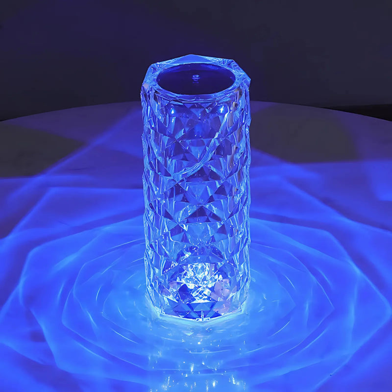 16-Color Crystal Lamp with Adjustable Glow
