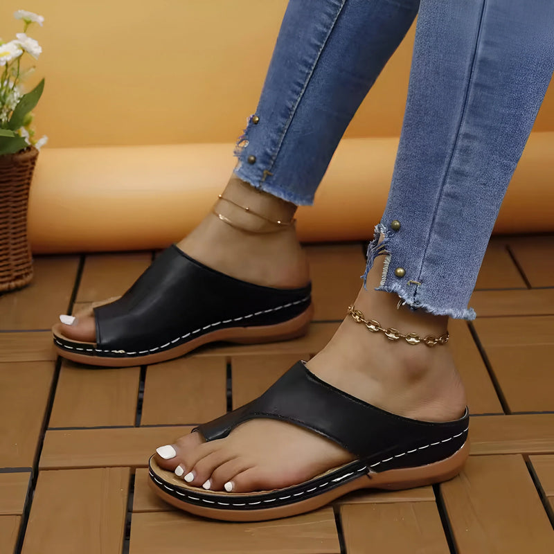 Stylish Dressy Flip Flop Wedge Sandals