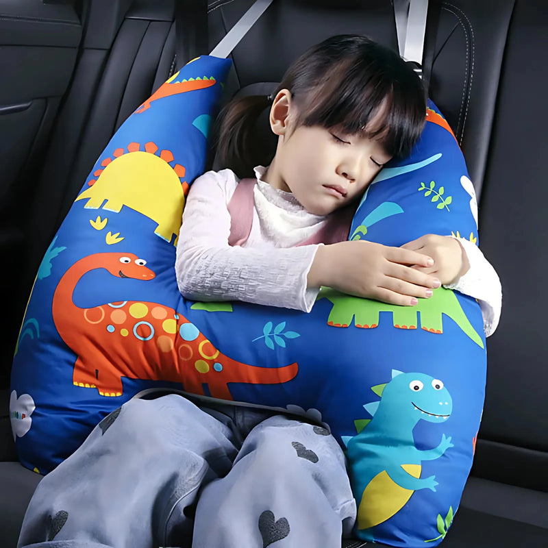 U-Shape Travel Pillow for Kids with Fun Patterns