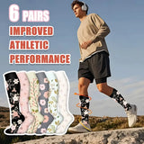 Compression Socks for Enhanced Circulation and Comfort (6 Pairs)