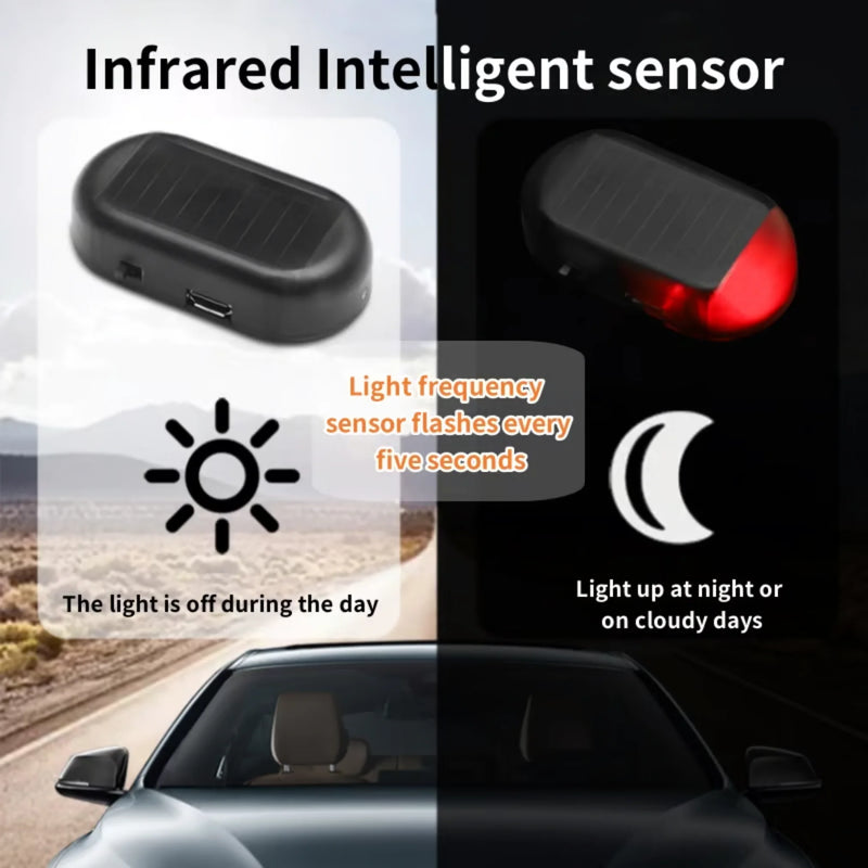 Solar-Powered Car Anti-Theft Light
