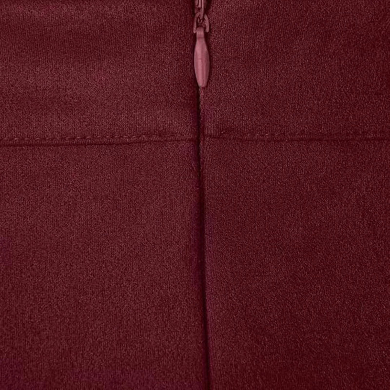 Women's high-waist faux suede mini skirt