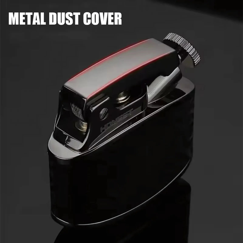 Retro Kerosene Lighter with PU Leather Finish