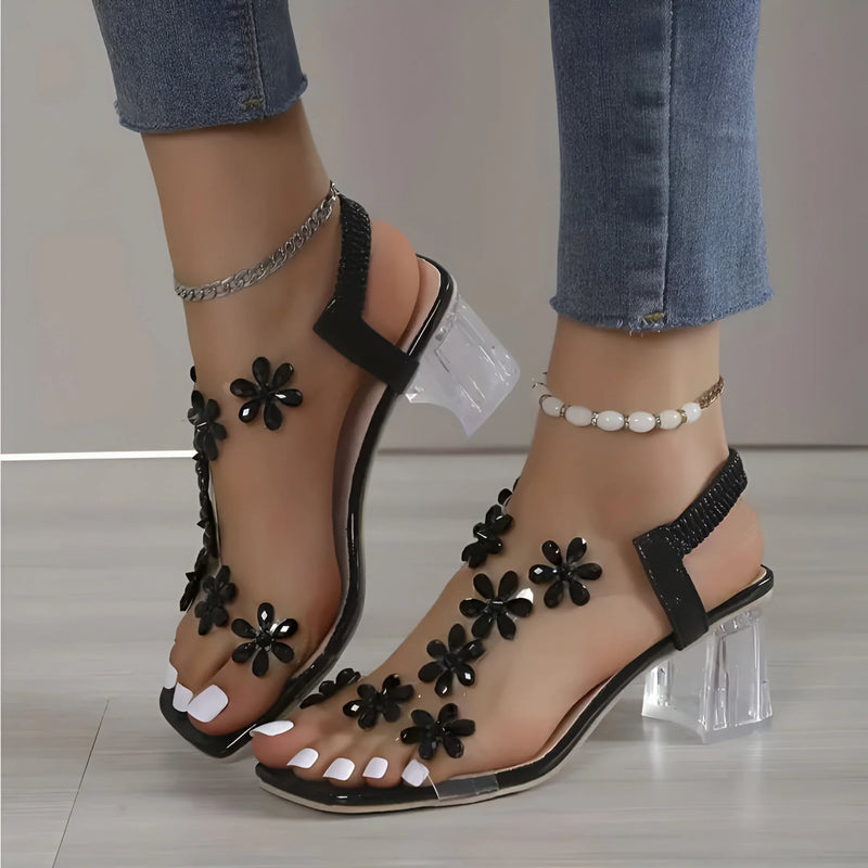 Bling Rhinestone High Heels Sandals for Women