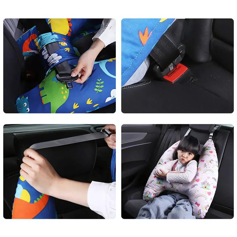 U-Shape Travel Pillow for Kids with Fun Patterns