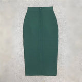 Women's vintage bandage midi skirt