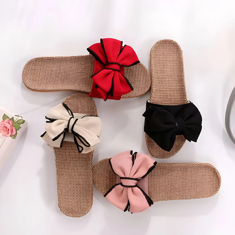 Graceful Butterfly Bow Sandals