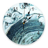 Silent Marble Gradient Color Wall Clock