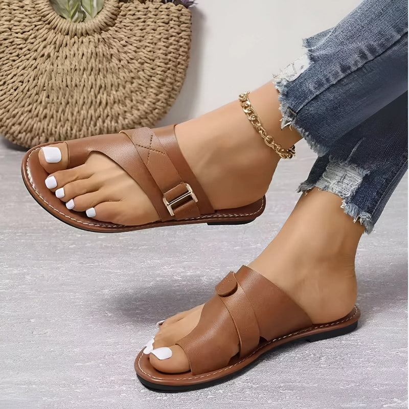 Women’s Buckle Slide Sandals