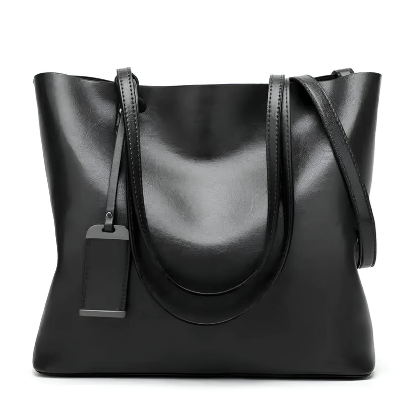 Vintage Large Capacity Leather Tote Bag