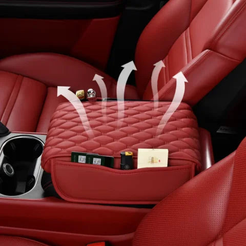 Car Armrest Cover with Storage Pocket
