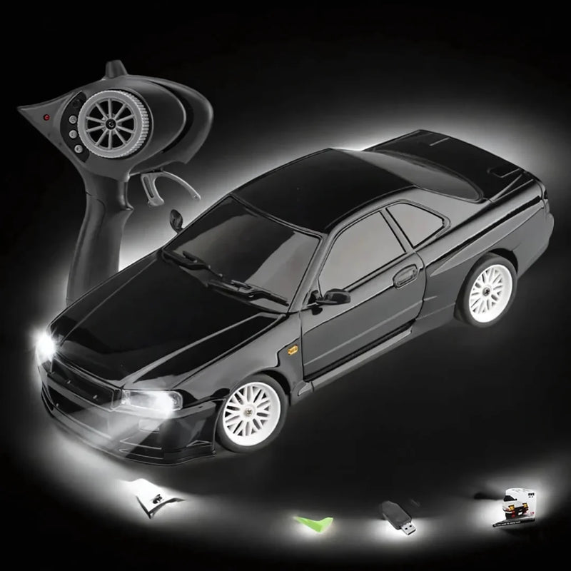 Nissan R34 GTR RC Drift Car – 1/18 Scale Precision Racer
