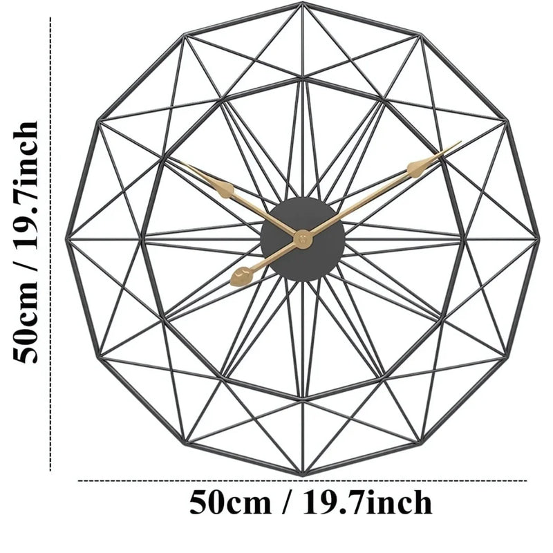 Polygonal Modern Wall Clock