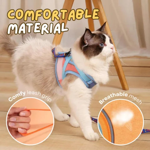 Adjustable Pet Harness with Reflective Stripe