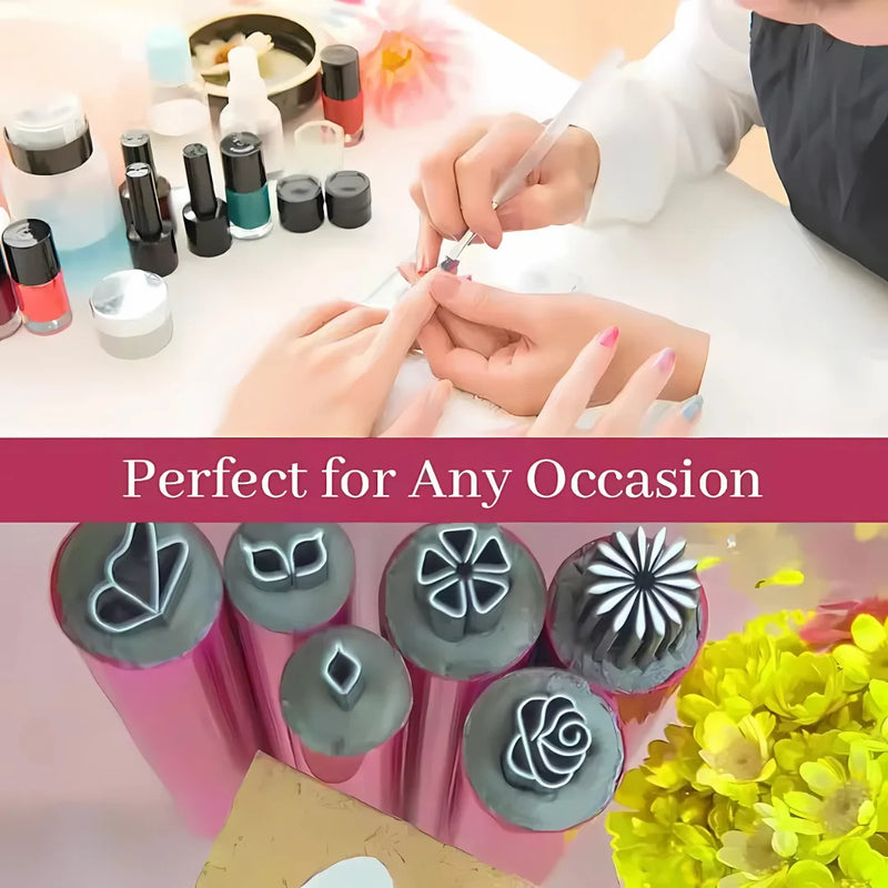 Nail Art Stamp Pen Set for Precise Designs