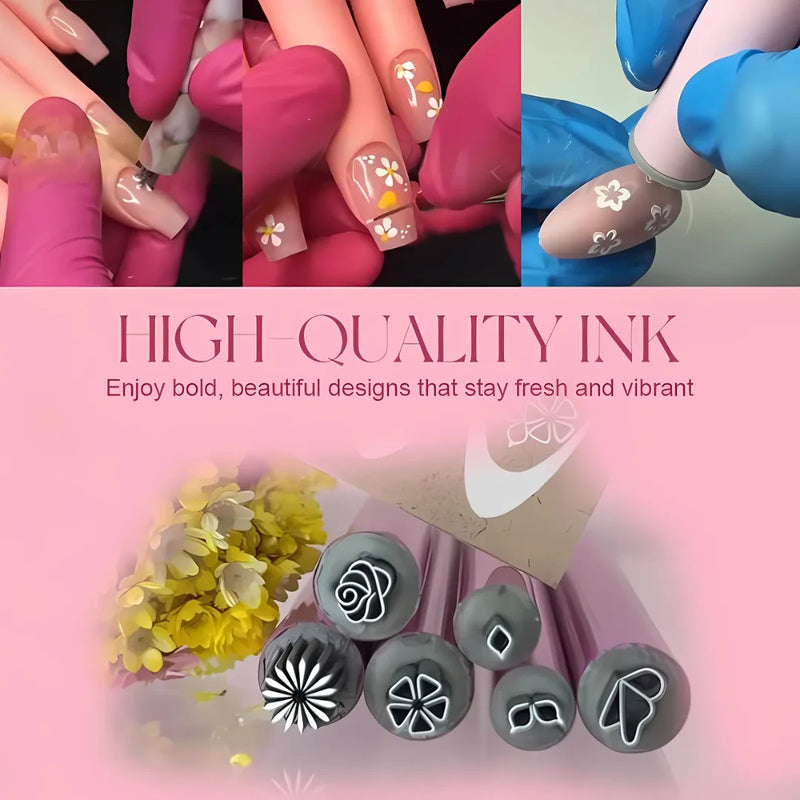 Nail Art Stamp Pen Set for Precise Designs