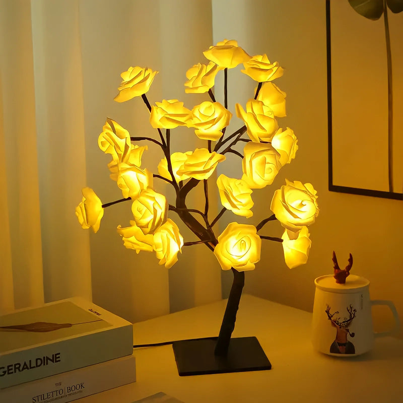 Romantic Rose Tree Lamp Table Light