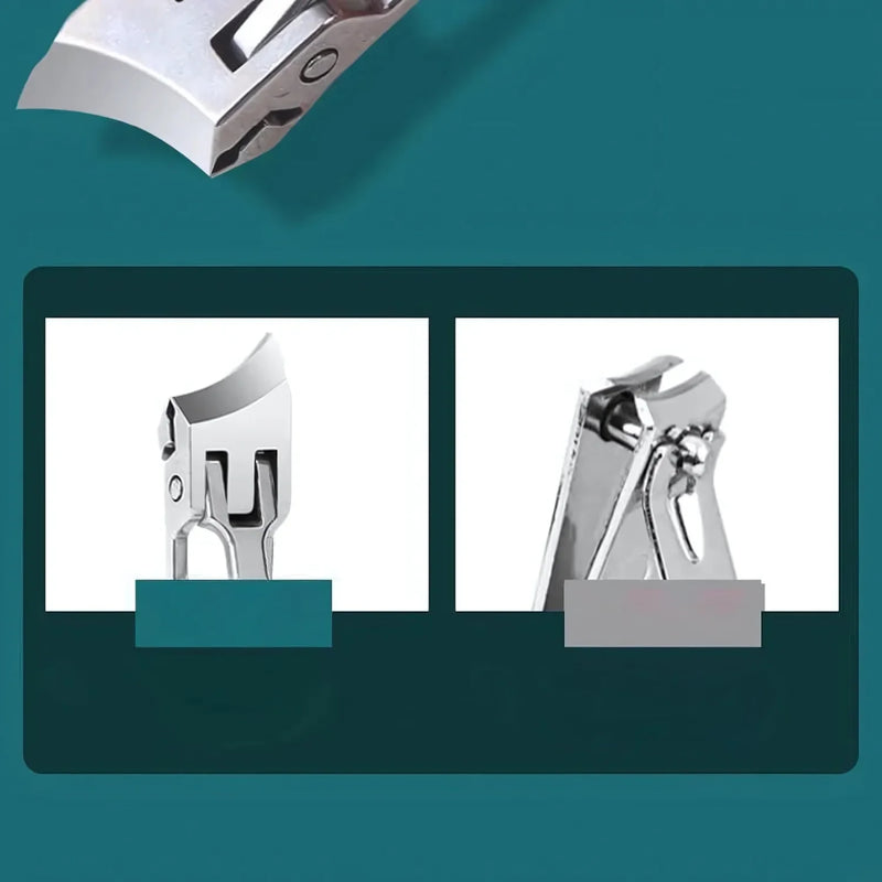 Wide Jaw Nail Clipper with Anti-Splash Design