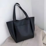 Retro-Style Large Shoulder Leather Bag