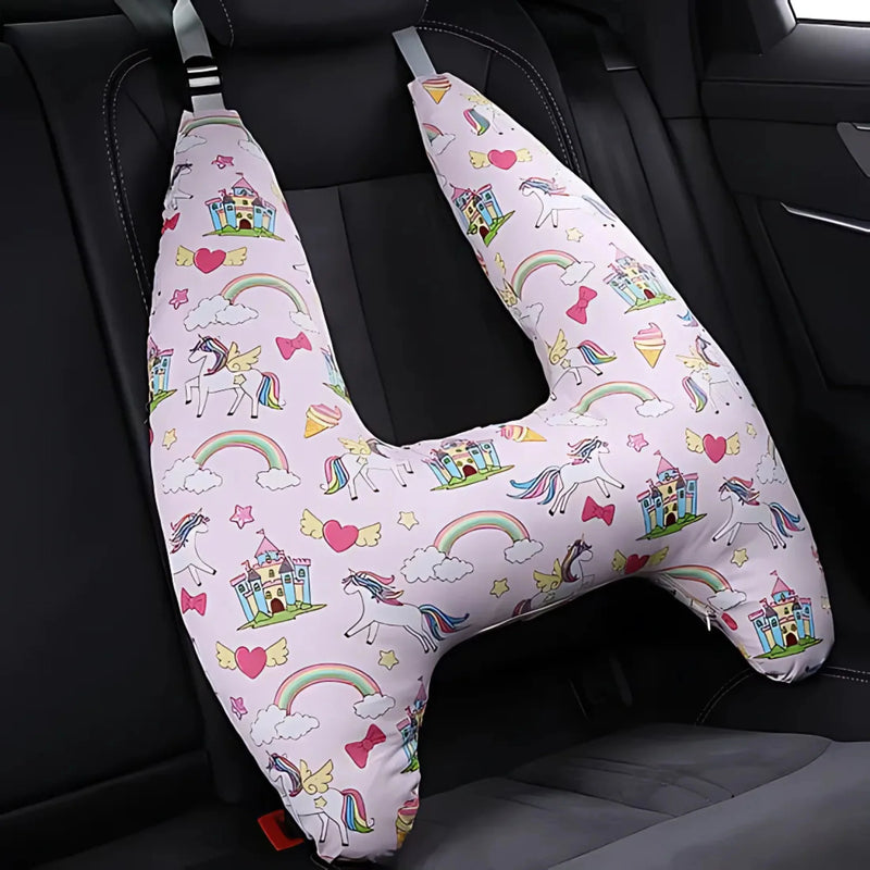 U-Shape Travel Pillow for Kids with Fun Patterns