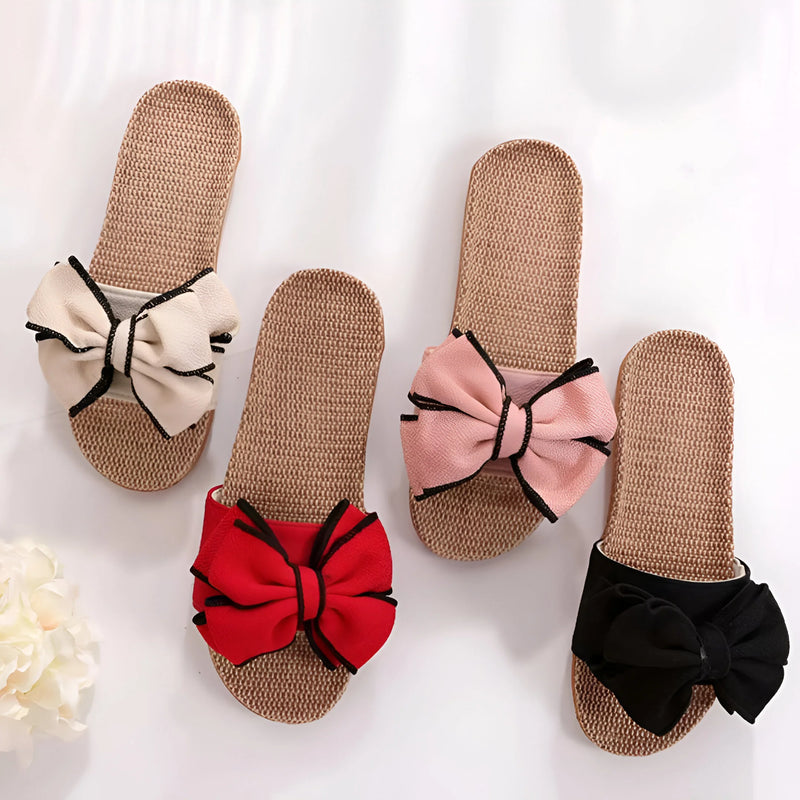 Graceful Butterfly Bow Sandals