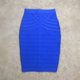 Women's vintage bandage midi skirt