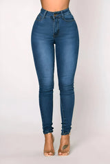 High-Waist Stretch-Jeans