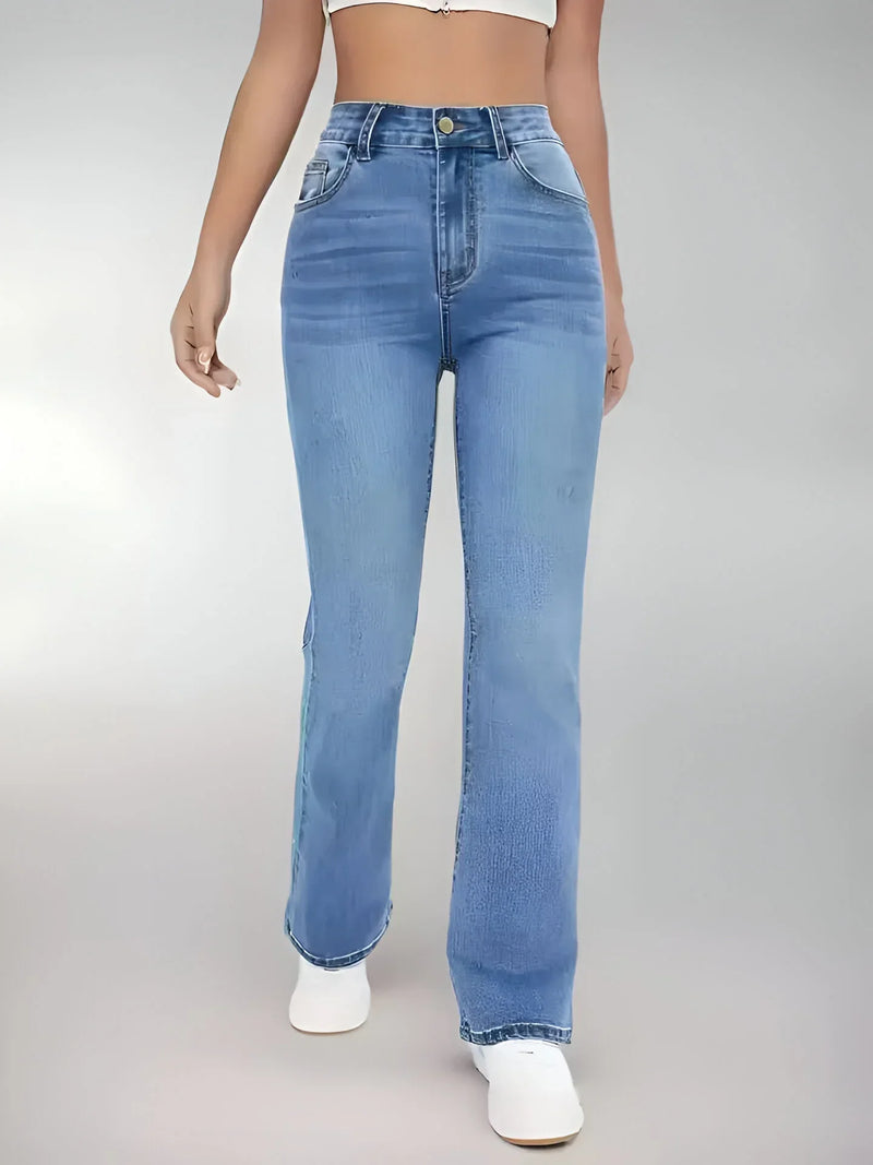 Women’s High-Waist Light Wash Denim Jeans