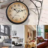 Double-Sided Retro Wall Clock