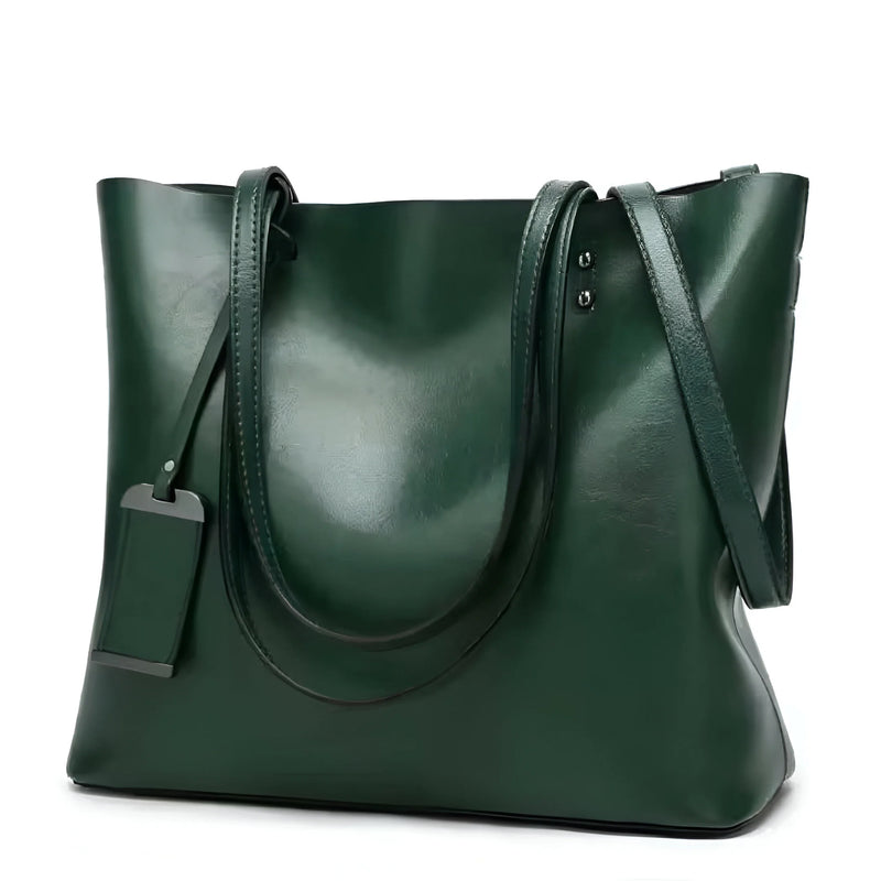 Vintage Large Capacity Leather Tote Bag