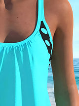 Women's Colorful Polka Dot Swimsuit Two Piece Set