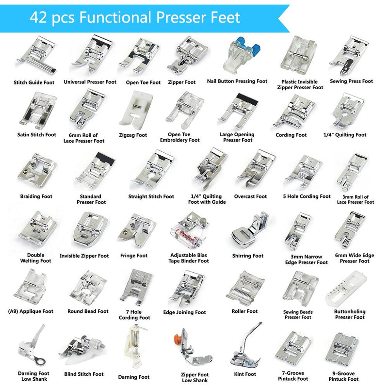 42 pcs ultimate presser foot set