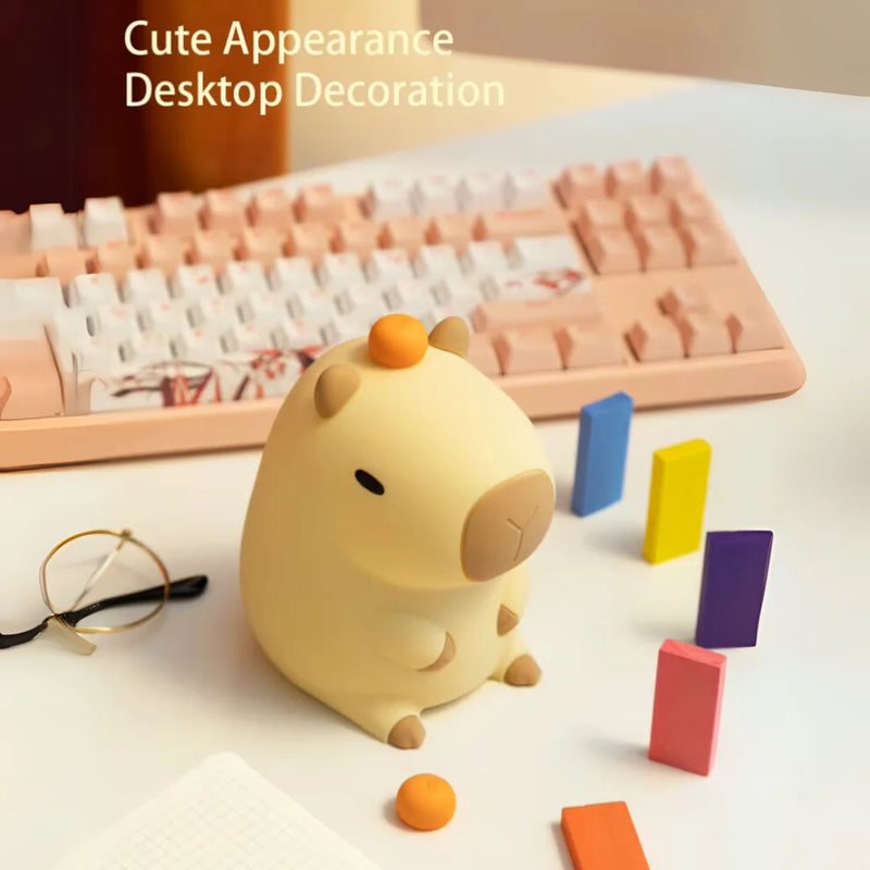 Cute Capybara Silicone Night Light
