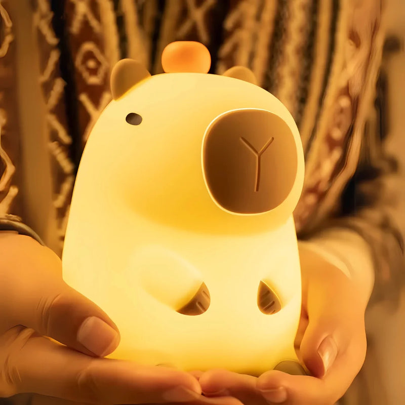 Cute Capybara Silicone Night Light