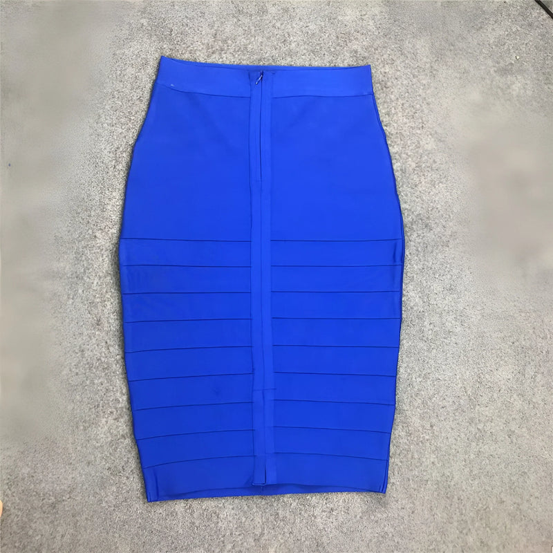 Women's vintage bandage midi skirt