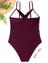 Wrinkled One-Piece Swimsuit